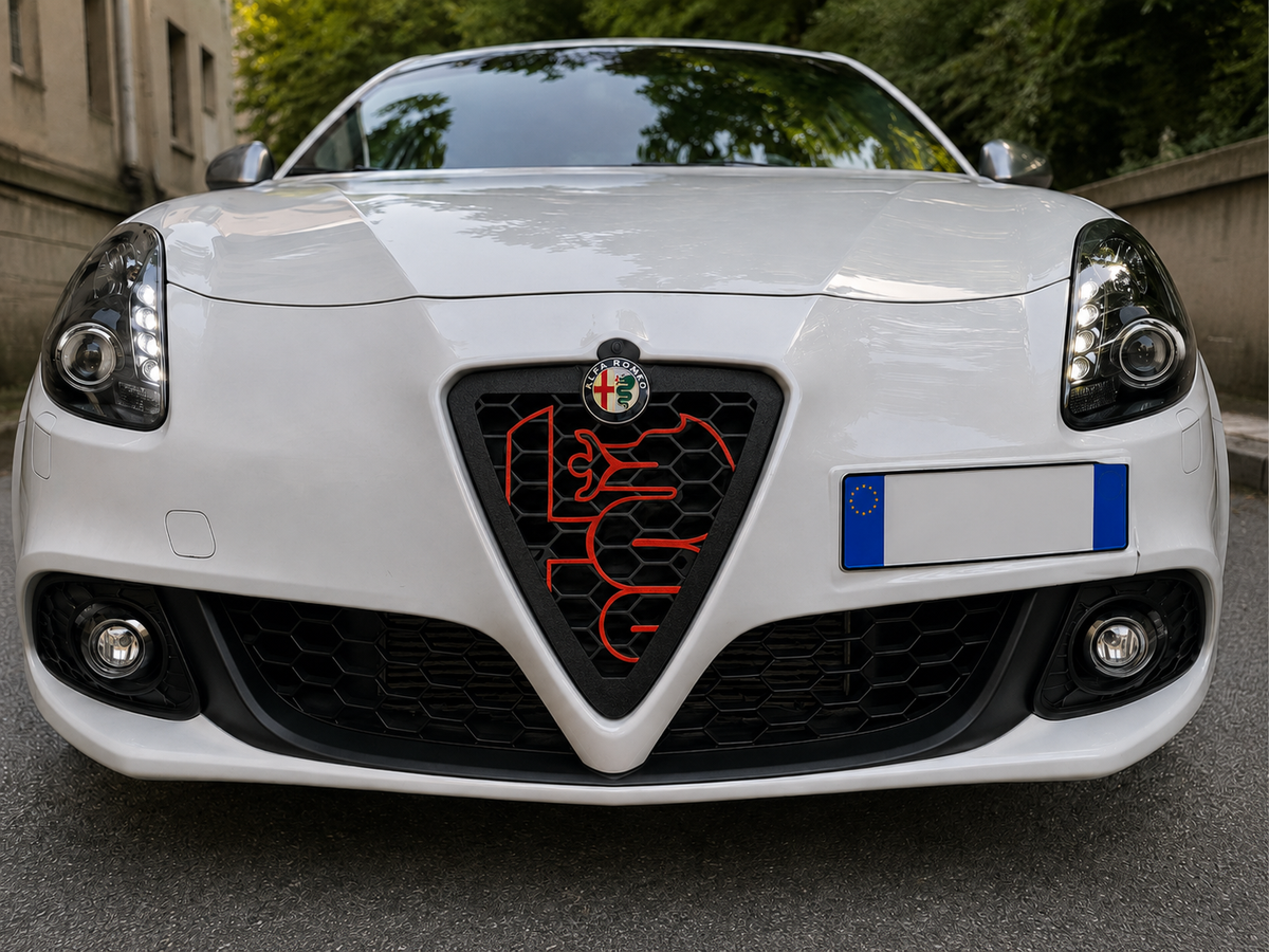 Griglia Scudo anteriore Nido D'Ape Per Alfa Romeo Giulietta new biscione