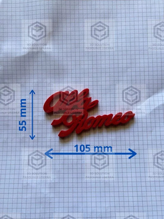 Scritta Logo Alfa Romeo Per Griglie Anteriori