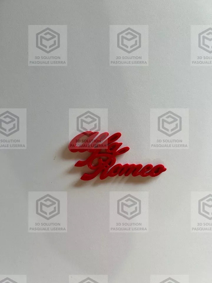 Scritta Logo Alfa Romeo Per Griglie Anteriori