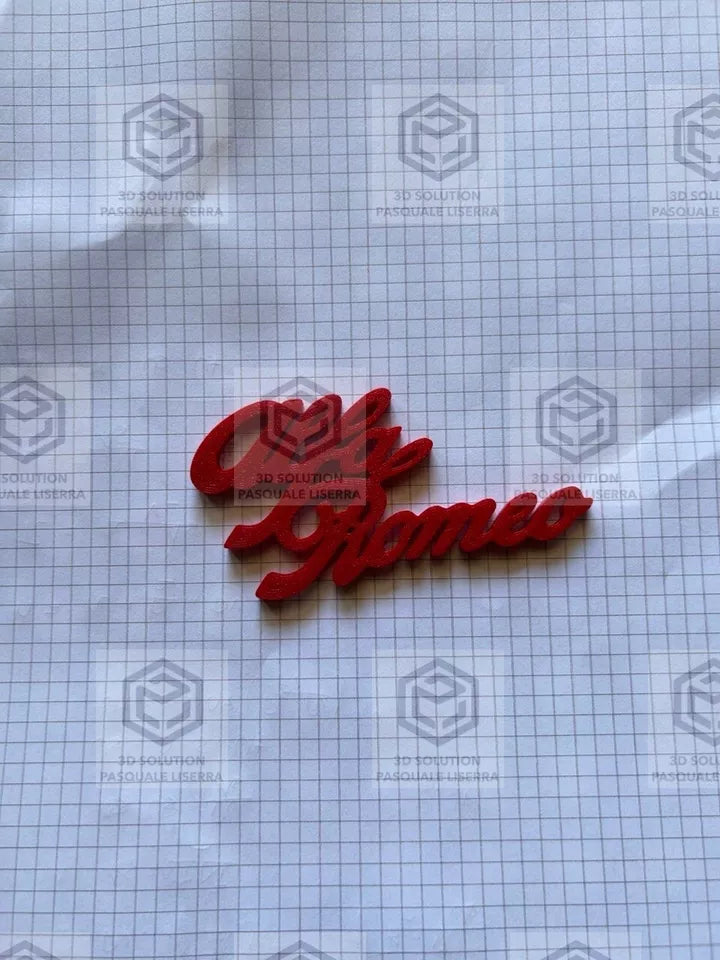 Scritta Logo Alfa Romeo Per Griglie Anteriori