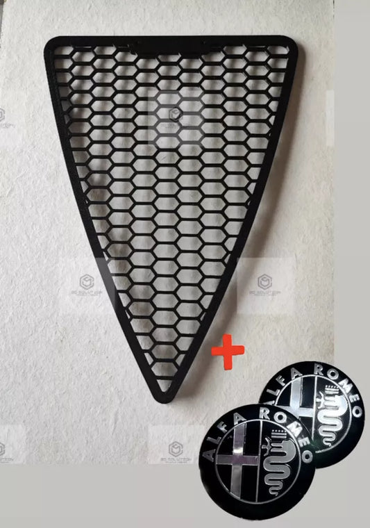 Griglia a nido d'ape per alfa romeo GT consente di mantenere la V cromata