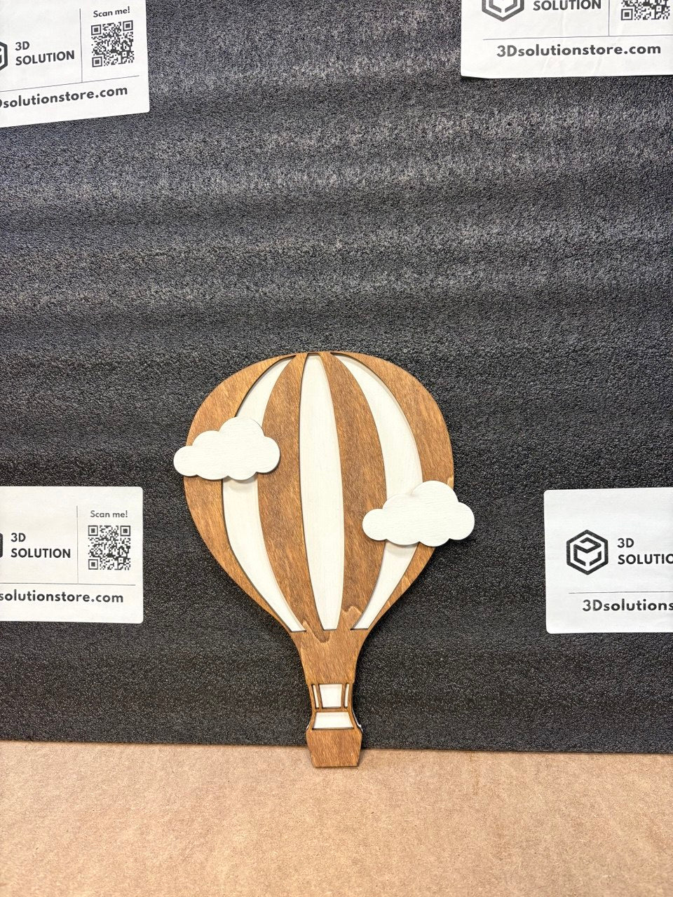 Mongolfiera in legno per cameretta bambini ☁️🎈 Decorazione da parete dolce