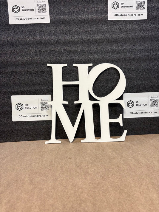 Scritta “HOME” in Legno di Pioppo – Fatta per scaldare ogni ambiente