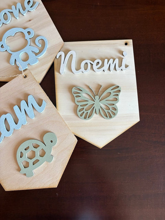 Targhetta Fuoriporta cameretta bambini Interamente Personalizzabile