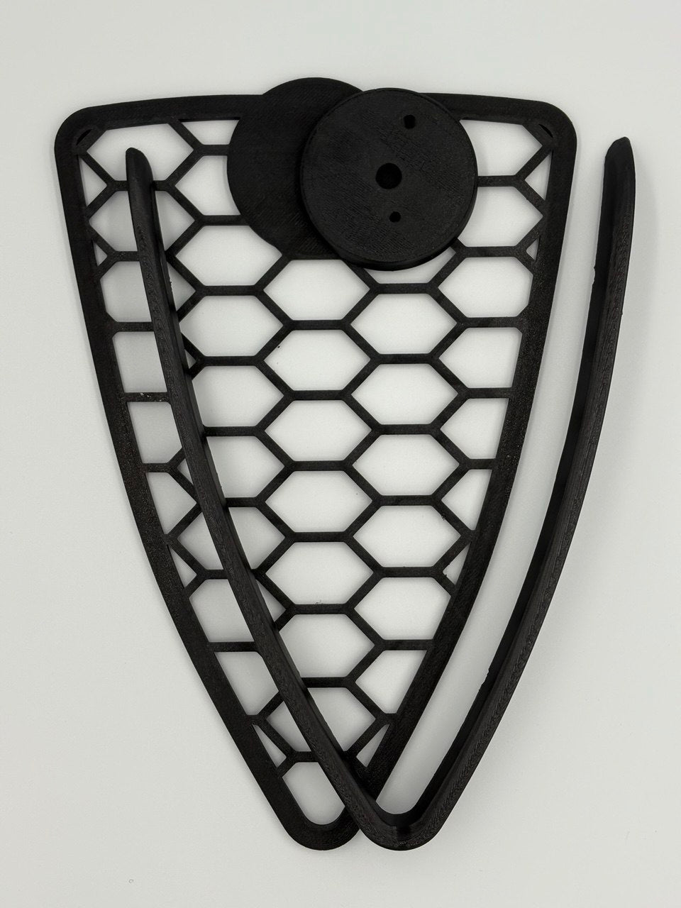 Griglia a nido LARGO d'ape con cornice a "V" per Alfa Romeo MiTo (2008-2015)