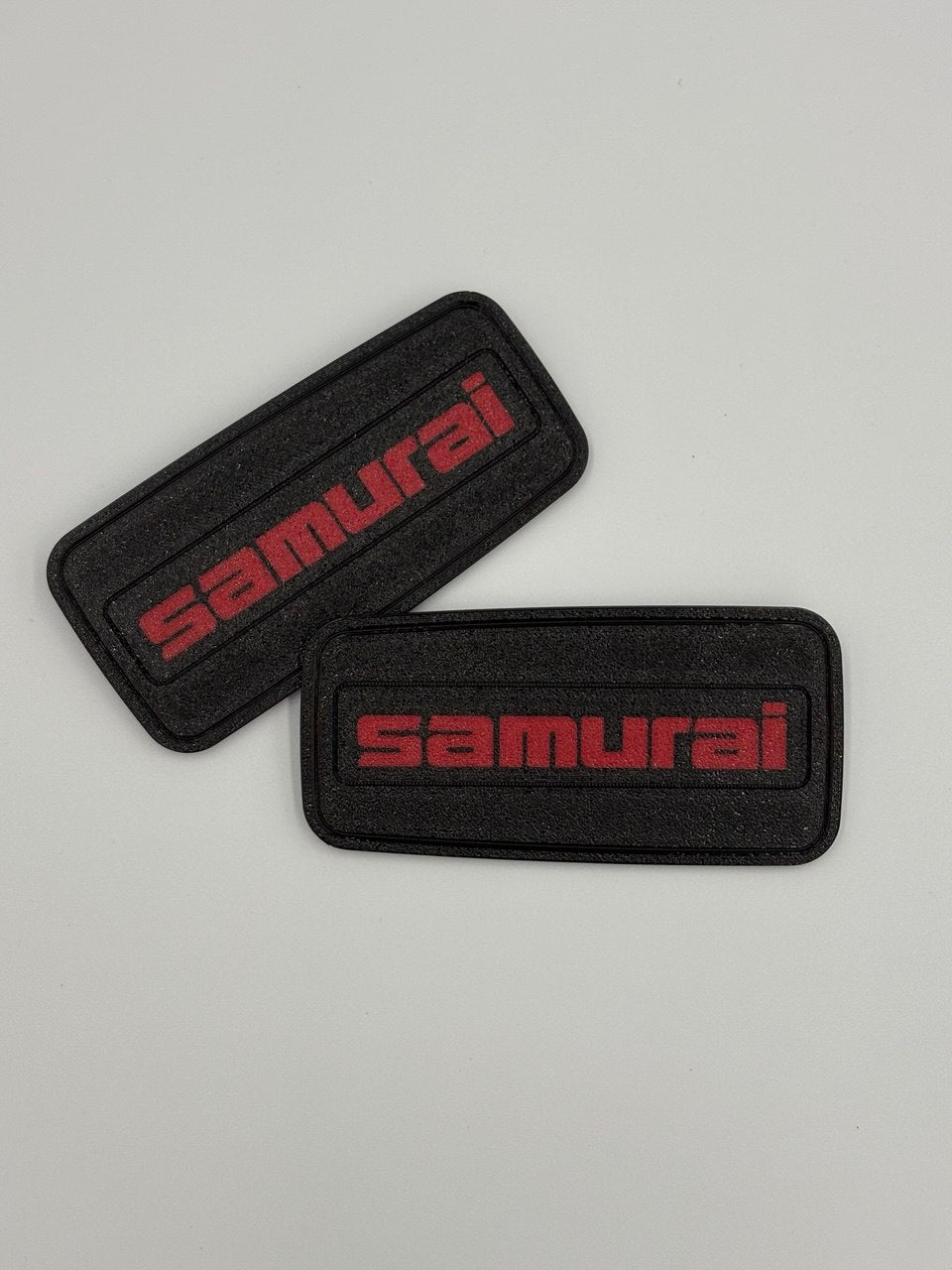 Coppia 2 Targhette Laterale Suzuki Samurai Fregio Logo