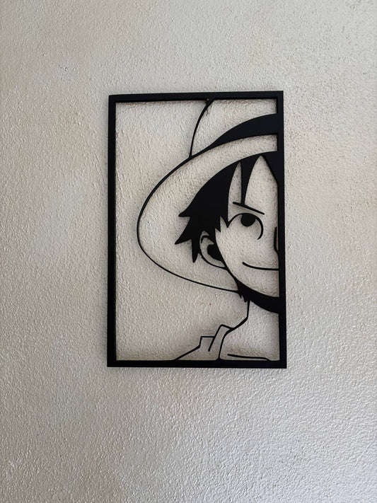 Luffy– ONE PIECE Wall Art in MDF Nero