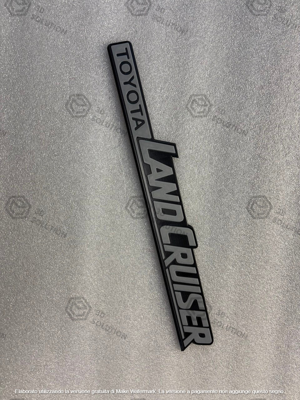 Replica coppia scritte laterali parafango "LAND CRUISER" per Toyota Land Cruiser LJ70