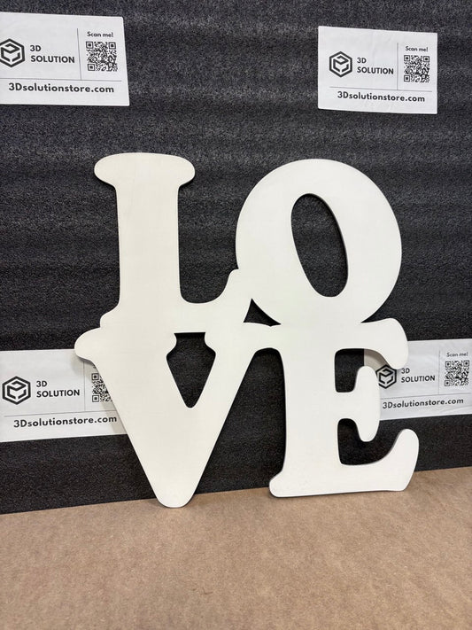 Scritta “LOVE” in Legno di Pioppo Multistrato – Taglio Laser