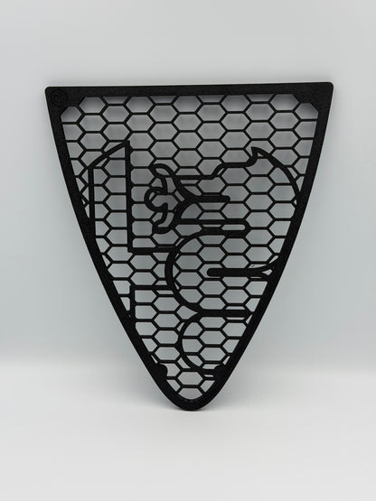 Griglia Anteriore A Nido D'Ape Per Alfa Romeo 147 2ª Serie (2004-2011) con biscione stile junior