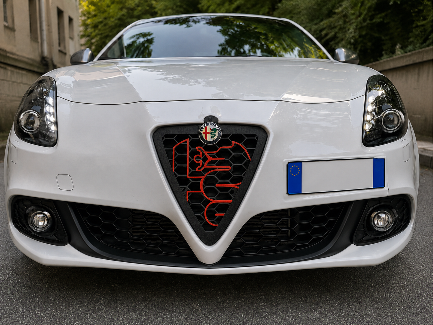 Griglia Scudo anteriore Nido D'Ape Per Alfa Romeo Giulietta new biscione