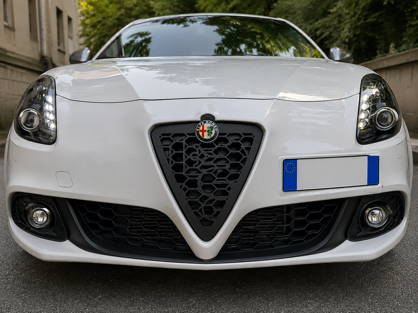 Griglia Scudo anteriore Nido D'Ape Per Alfa Romeo Giulietta new biscione
