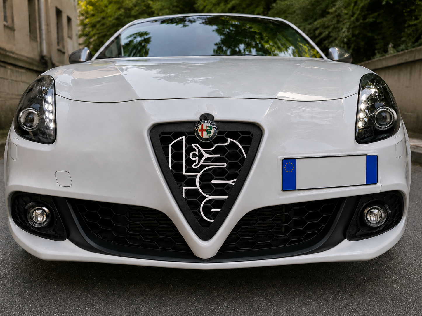 Griglia Scudo anteriore Nido D'Ape Per Alfa Romeo Giulietta new biscione