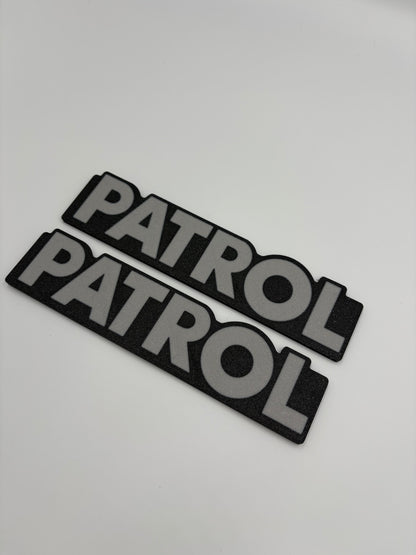 Coppia Scritte Replica “Patrol” per Nissan Patrol – 2 Fregi