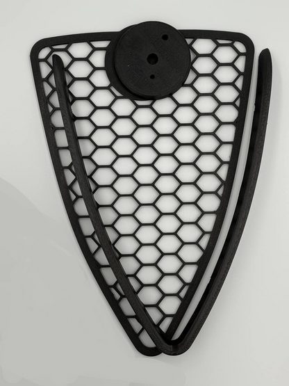 Griglia a nido d'ape con cornice a "V" per Alfa Romeo MiTo (2008-2011)