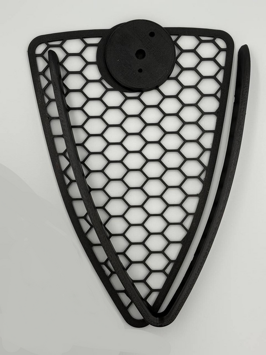 Griglia a nido d'ape con cornice a "V" per Alfa Romeo MiTo (2008-2011)