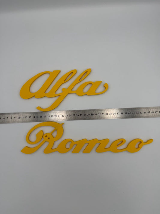 Scritta Logo Alfa Romeo Per Griglie Anteriori 35cm