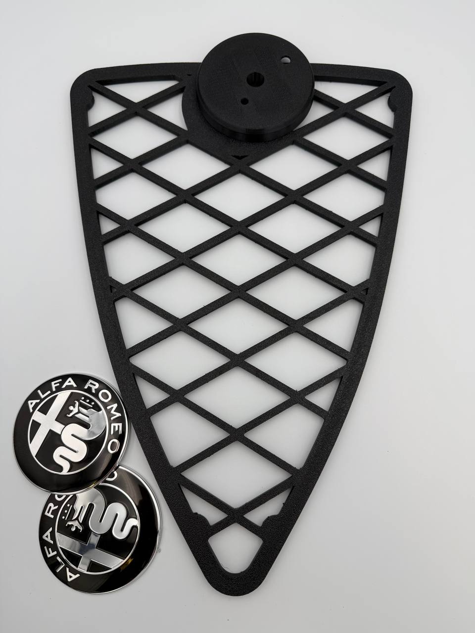 Griglia Scudo anteriore trama a rombi Per Alfa Romeo Mito 2008-2015 con inserti filettati