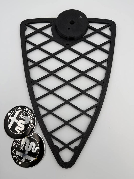 Griglia Scudo anteriore trama a rombi Per Alfa Romeo Mito 2008-2015 con inserti filettati
