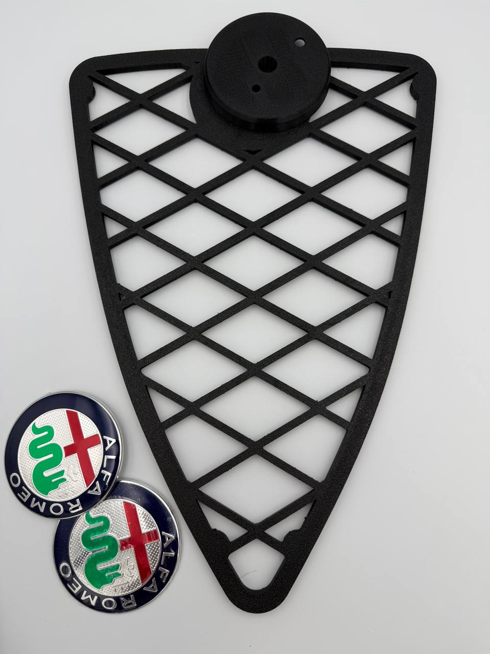 Griglia Scudo anteriore trama a rombi Per Alfa Romeo Mito 2008-2015 con inserti filettati
