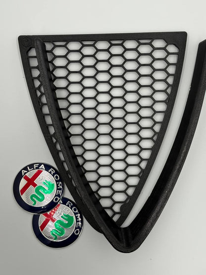 Alfa Romeo 147-Griglia a nido d'ape + bordo a V