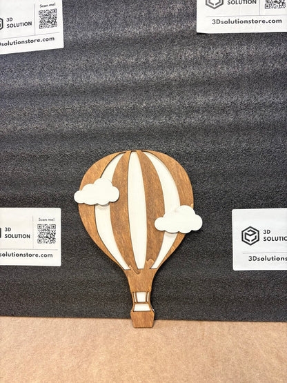 Mongolfiera in legno per cameretta bambini ☁️🎈 Decorazione da parete dolce