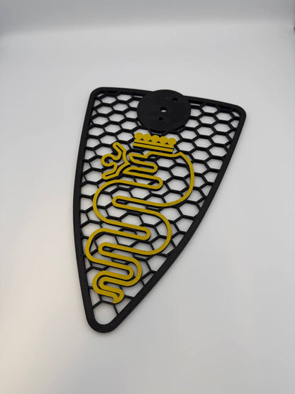 Griglia scudo A Nido D'Ape Alfa Romeo Mito 2008-2015 con biscione Stilizzato