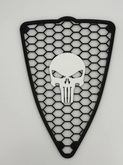 Griglia A Nido D'Ape Alfa Romeo Mito 2008-2015 Con Teschio Punisher
