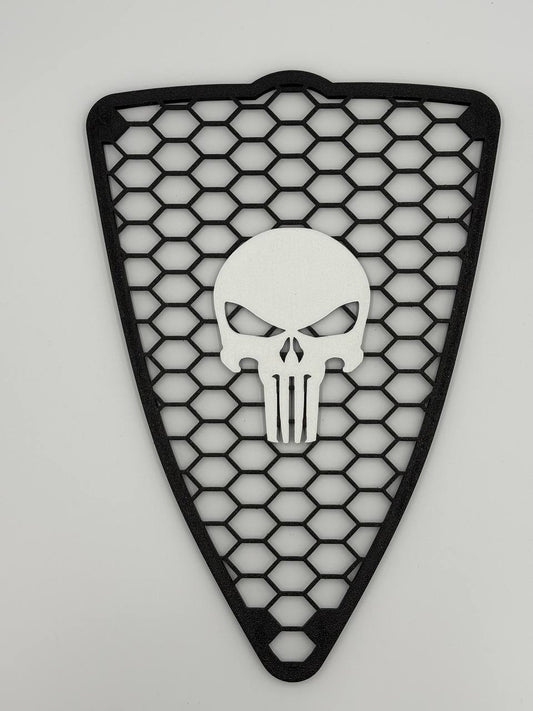 Griglia A Nido D'Ape Alfa Romeo Mito 2008-2015 Con Teschio Punisher