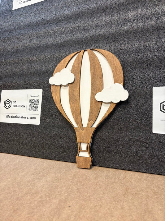 Mongolfiera in legno per cameretta bambini ☁️🎈 Decorazione da parete dolce