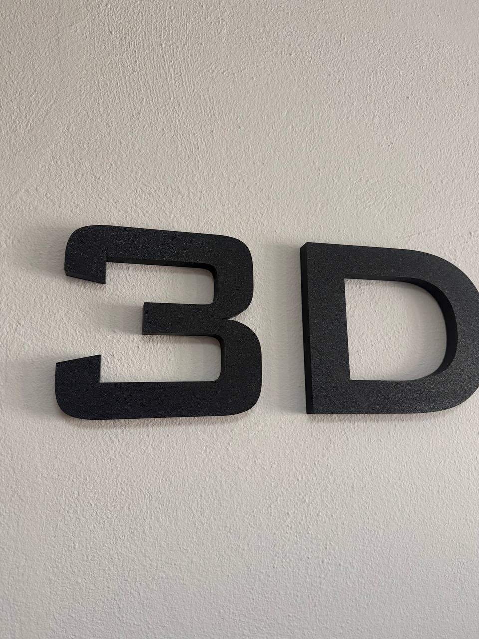 Lettere 3D Personalizzate per Insegne e Pareti - Scritte su Misura in Rilievo (5-20cm) con Biadesivo - Nomi e Loghi Aziendali Arredo Casa e Ufficio