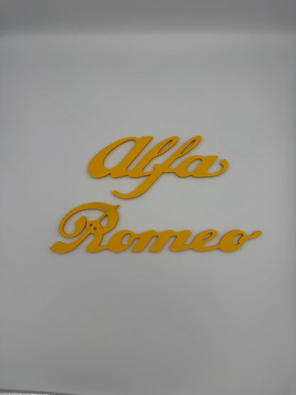 Scritta Logo Alfa Romeo Per Griglie Anteriori 35cm