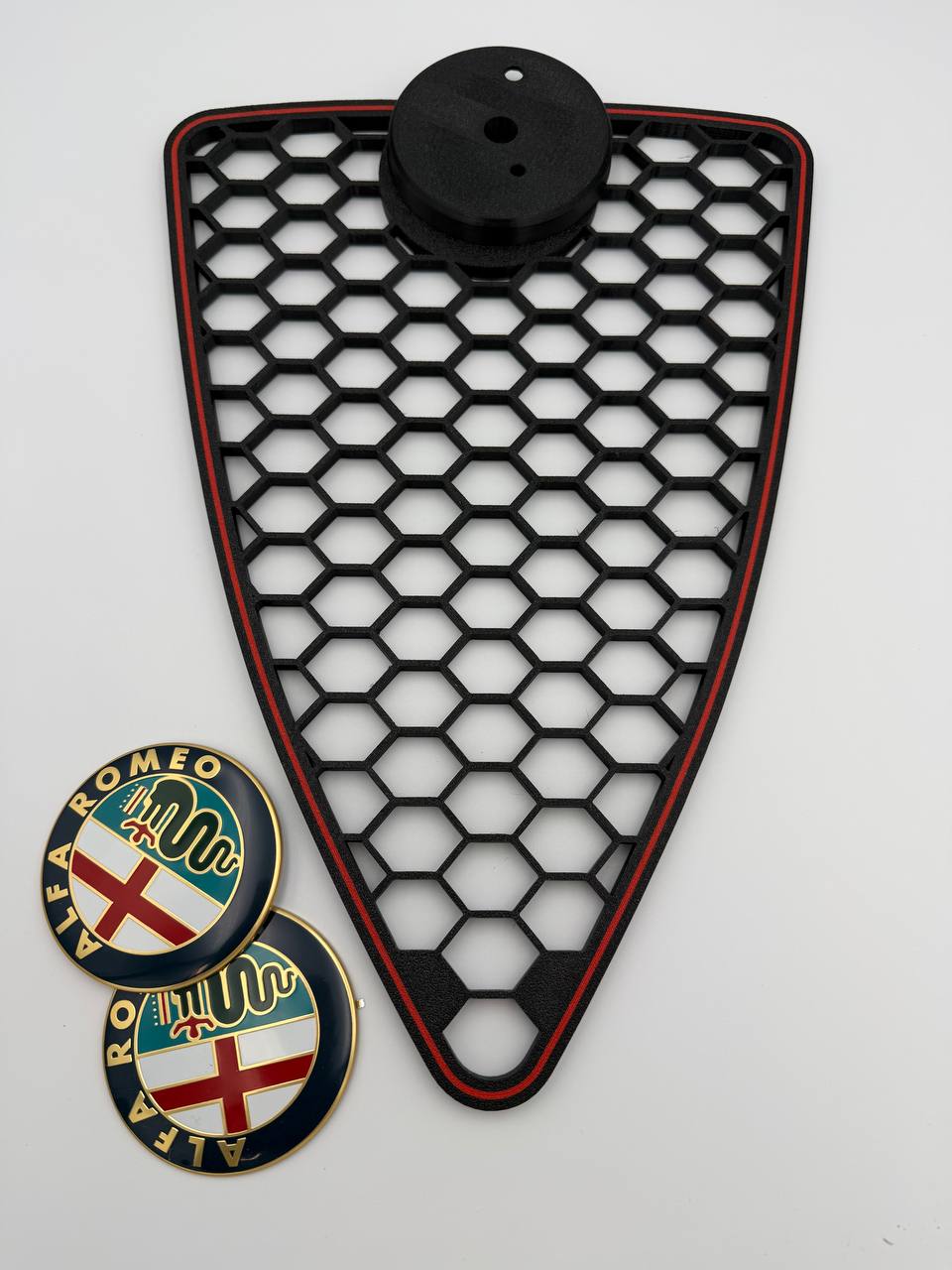 Griglia A Nido D'Ape Alfa Romeo Mito 2008-2015 con Bordino Colorato