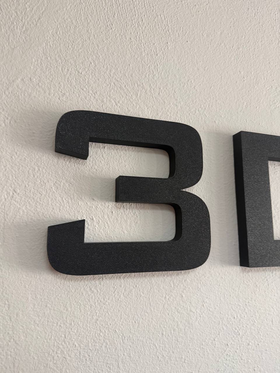 Lettere 3D Personalizzate per Insegne e Pareti - Scritte su Misura in Rilievo (5-20cm) con Biadesivo - Nomi e Loghi Aziendali Arredo Casa e Ufficio