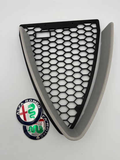 Alfa Romeo 159-Griglia a nido d'ape + Bordo cornice a V