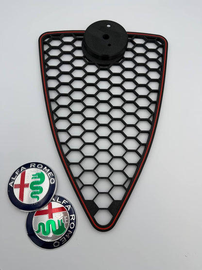 Griglia A Nido D'Ape Alfa Romeo Mito 2008-2015 con Bordino Colorato