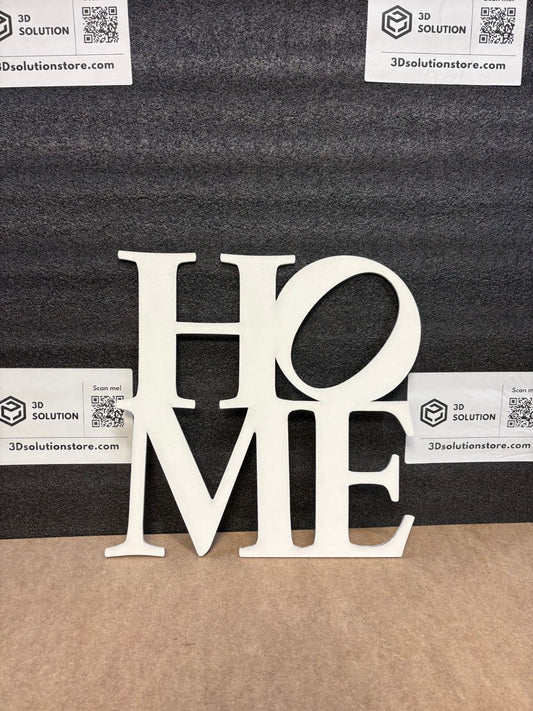 Scritta “HOME” in Legno di Pioppo – Fatta per scaldare ogni ambiente