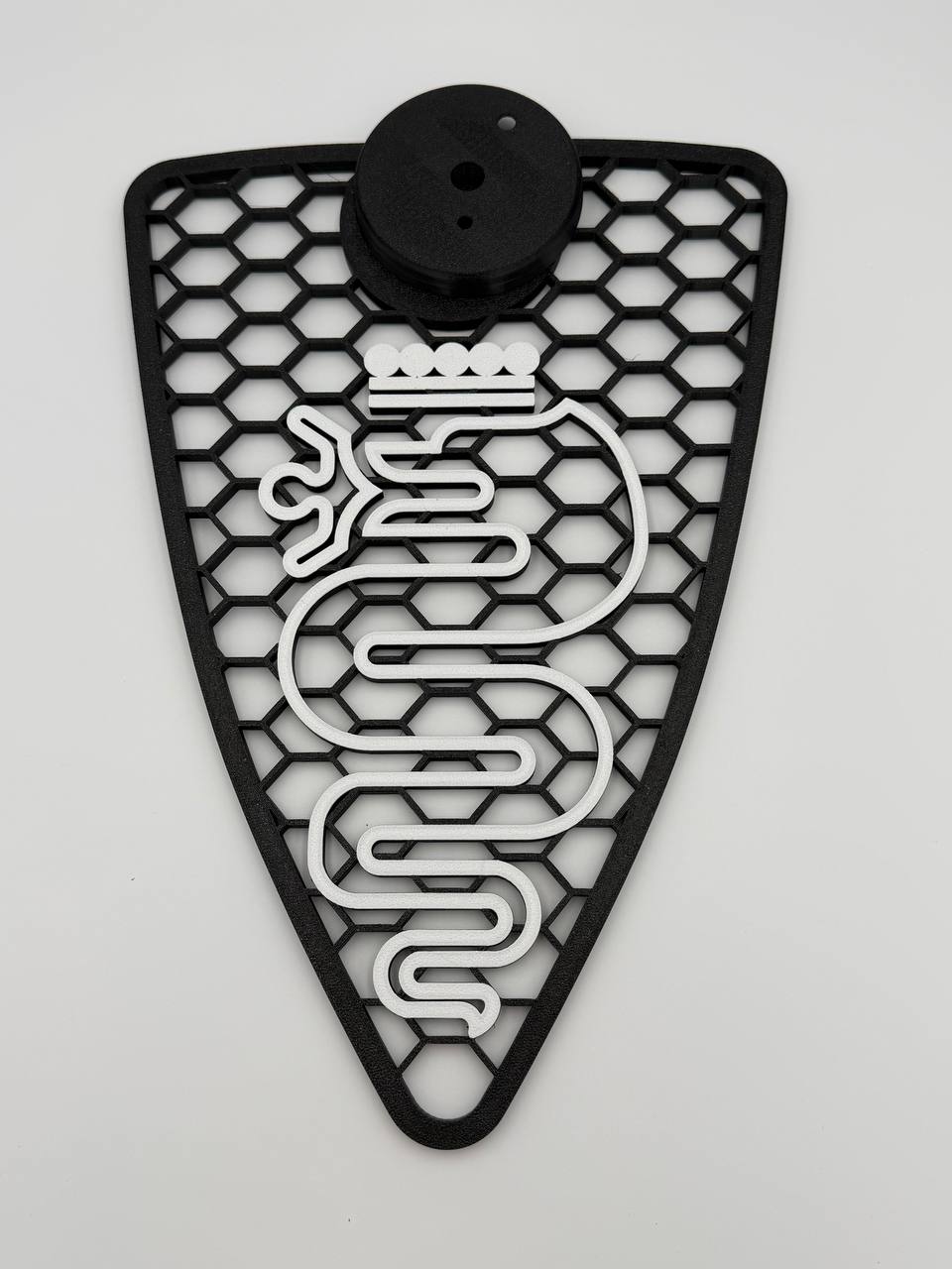 Griglia scudo A Nido D'Ape Alfa Romeo Mito 2008-2015 con biscione Stilizzato