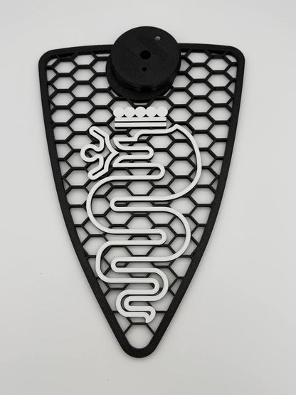 Griglia scudo A Nido D'Ape Alfa Romeo Mito 2008-2015 con biscione Stilizzato