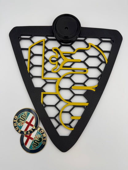 Griglia Scudo anteriore Nido D'Ape Per Alfa Romeo Giulietta new biscione