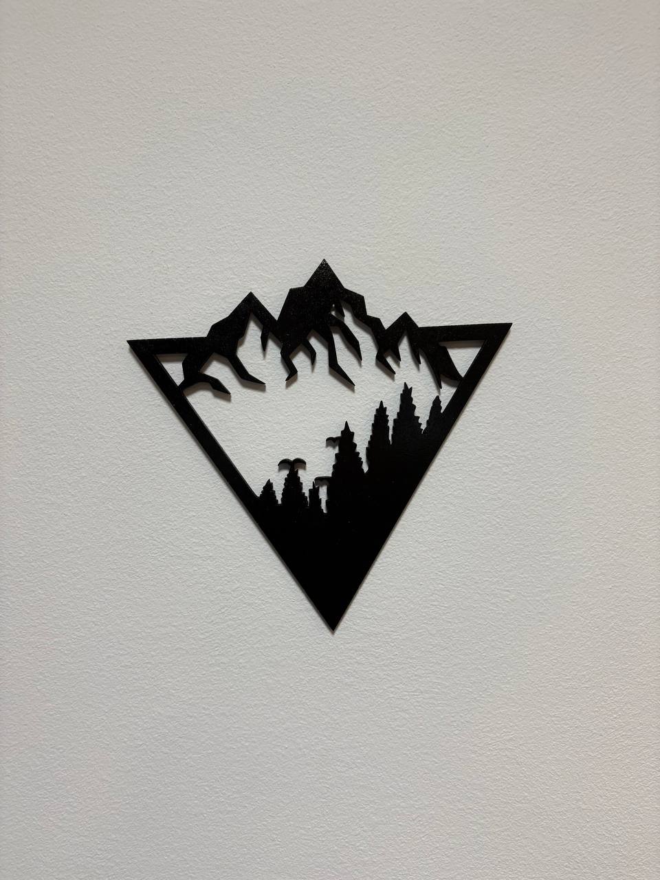 Profili di Montagna – Wall Art in MDF Nero