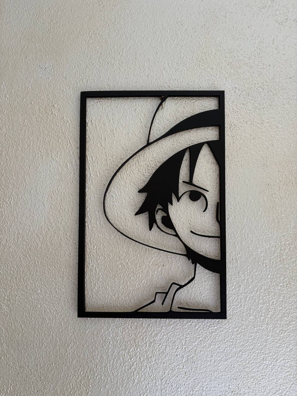 Luffy– ONE PIECE Wall Art in MDF Nero