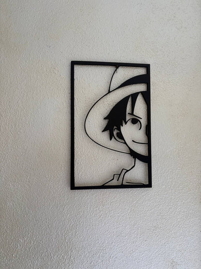 Luffy– ONE PIECE Wall Art in MDF Nero