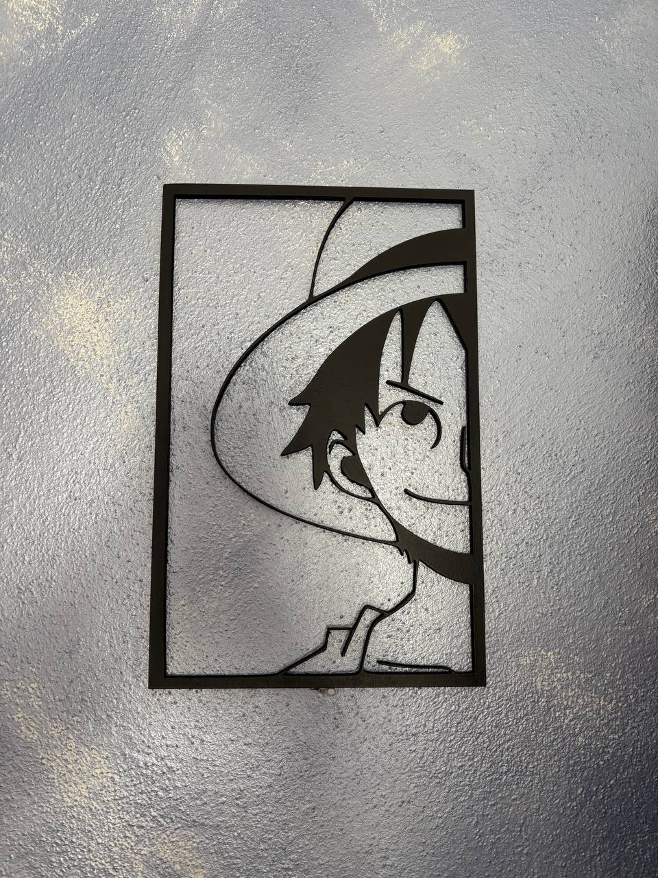 Luffy– ONE PIECE Wall Art in MDF Nero