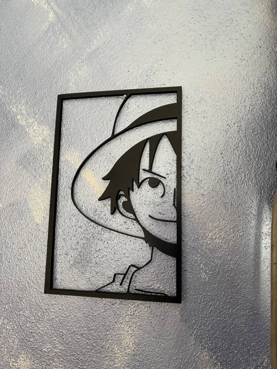 Luffy– ONE PIECE Wall Art in MDF Nero