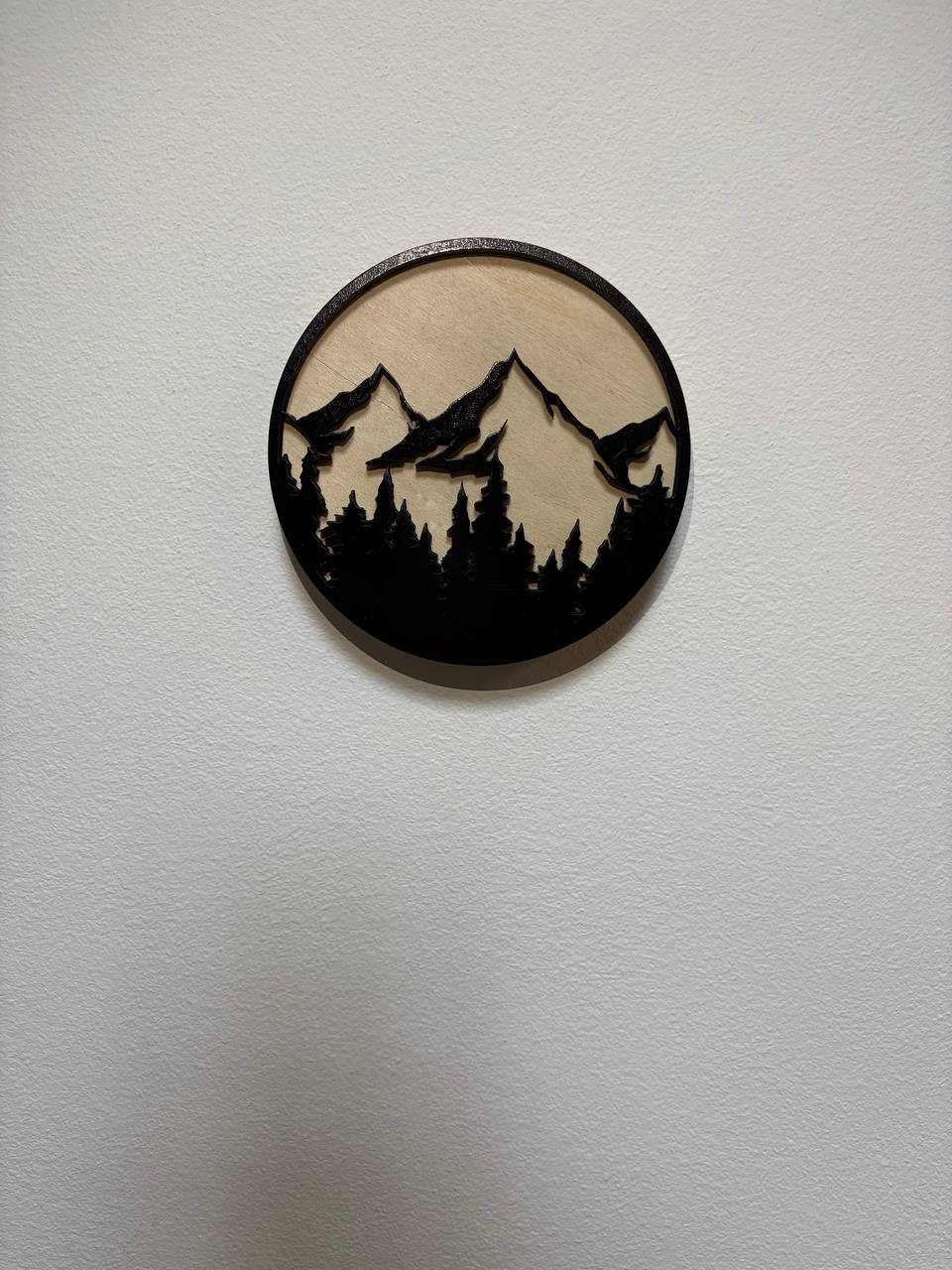Profili di Montagna – Wall Art in MDF Nero
