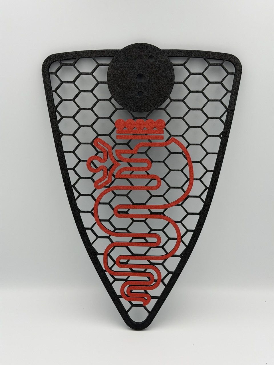 Griglia scudo A Nido D'Ape Alfa Romeo Mito 2008-2015 con biscione Stilizzato