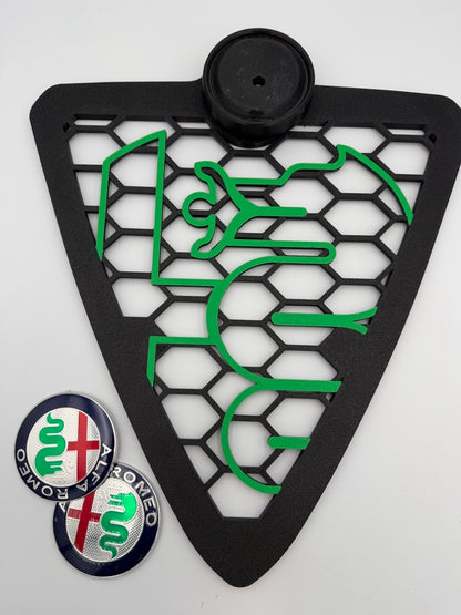 Griglia Scudo anteriore Nido D'Ape Per Alfa Romeo Giulietta new biscione