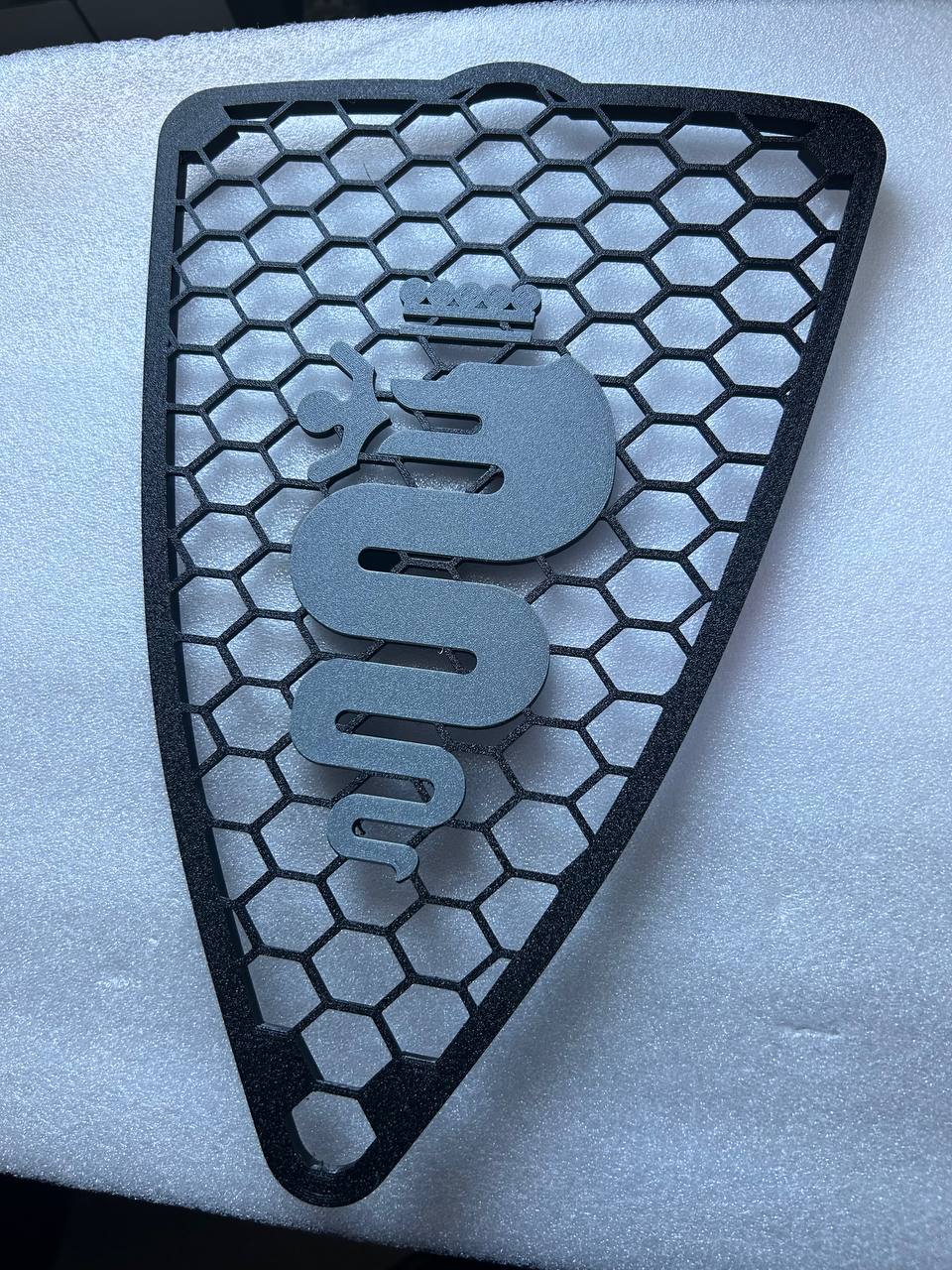 Griglia A Nido D'Ape Alfa Romeo Mito 2008-2015 Con Biscione