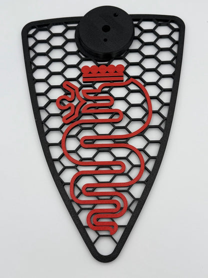 Griglia scudo A Nido D'Ape Alfa Romeo Mito 2008-2015 con biscione Stilizzato